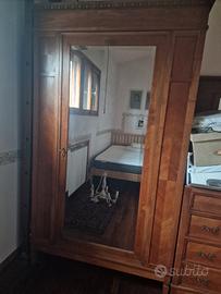 Cameretta Art Nouveau in ciliegio massello