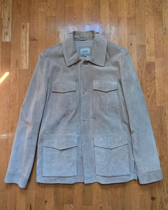 Giacca scamosciata in pelle uomo Conbipel beige