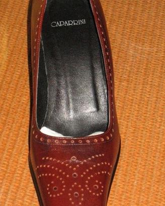 SCARPE  DECOLLETE’  IN VITELLO CAPARRINI