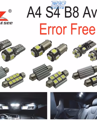 KIT 20 LAMPADE LED INTERNE PER AUDI A4 S4 B8 QUATT