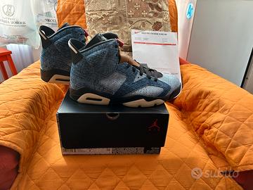 Scarpe nike air jordan 6 retro “denim” - tg. 42,5