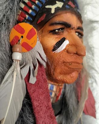 Volto Capo Indiano Nativi America da Muro