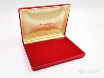 Scatola Philip Watch Rossa Interno Velluto Vintage