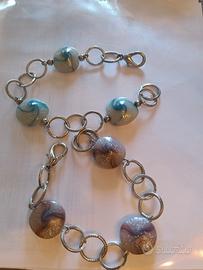 Set di 2 bracciali in fimo 