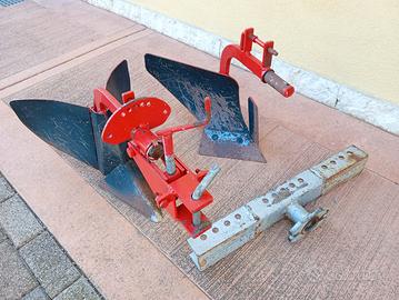 ARATRO E ASSOLCATORE PER MOTOCOLTIVATORE 