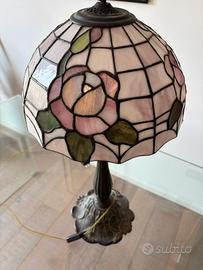 Lampada Tiffany originale base bronzo