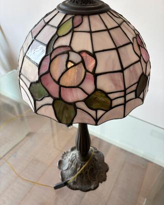 Lampada Tiffany originale base bronzo