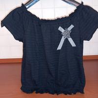 Blusa nera estiva