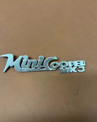 Stemma fregio posteriore Mini Cooper mk3