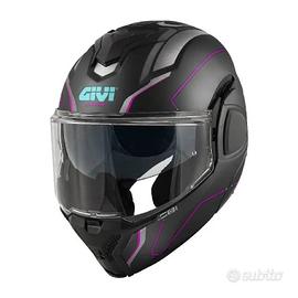 Casco Modulare Reversibile Givi X.36 Solid Carboni