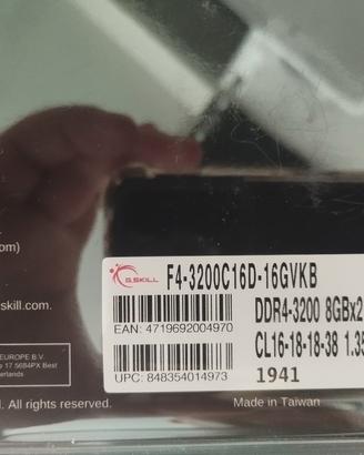Ram DDR4 G.SKILL RIPJAWS V