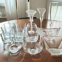 Set di oggetti in vetro