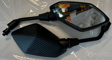 Specchietti specchietto moto scooter Carbon Look