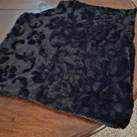 poncho in pelliccia sintetica