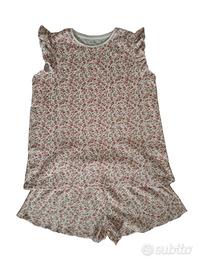 Ragazza 12 anni: completo a fiorellini 