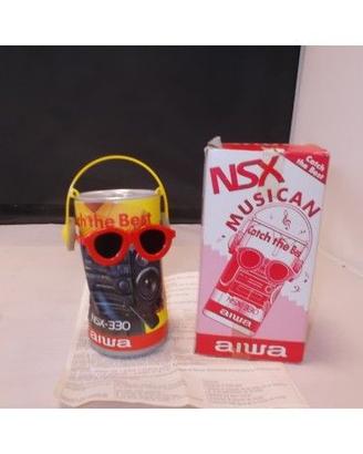 Dancing Can con occhiali e cuffia AIWA