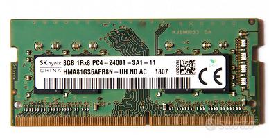 Ram per Notebook Samsung Ddr4 8Gb Nuove