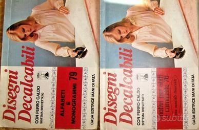 DISEGNI DECALCABILI - CON FERRO CALDO - 2 album