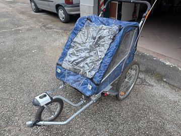 carrello/passeggino bici 2 bambini