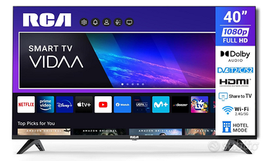 RCA Smart TV 40 Pollici VIDAA Full HD Triplo Tuner