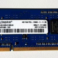 Kingston 4GB 1RX8 mod. 16D3LS1KBG/4G DDR3