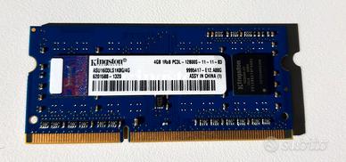 Kingston 4GB 1RX8 mod. 16D3LS1KBG/4G DDR3