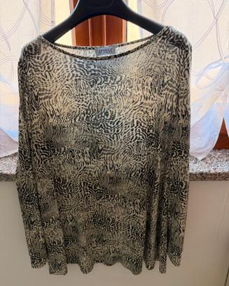 Maglia premaman Attesa fantasia animalier