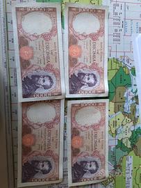 banconote 10.000 lire Michelangelo 