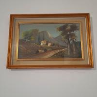 Quadro olio su tela firmato Antonio Ponticelli 