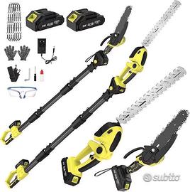 Kit potatura 4 in 1 nuovo – Motosega e tagliasiepi