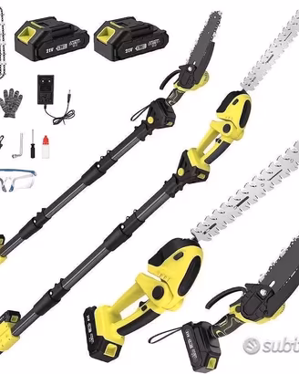 Kit potatura 4 in 1 nuovo – Motosega e tagliasiepi