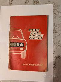 Libretto Uso e Manutenzione Originale FIAT 124 Spo