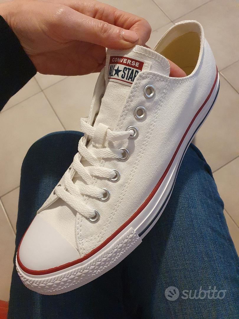 Converse all hotsell star basse bianche