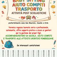 babysitter e aiutocompiti 