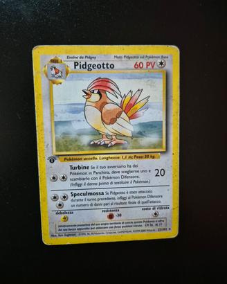 Carta Pokemon Pidgeotto 1° edizione set base