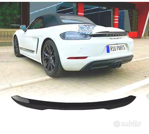 SPOILER PORSCHE CAYMAN 718 BOXSTER 17- NERO LUCIDO