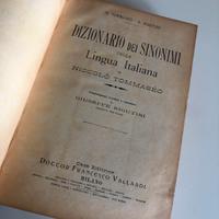 DIZIONARIO DEI SINONIMI, Tommaseo Rigutini 1925