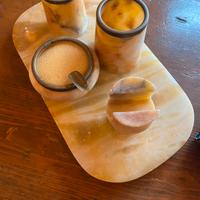 Set da scrivania vintage in onice