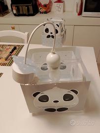 lampadario + lampada camera bimbo stile panda