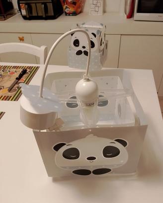 lampadario + lampada camera bimbo stile panda