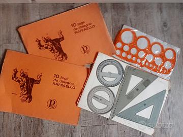 Set album disegno, squadre, goniometri, cerchiomet