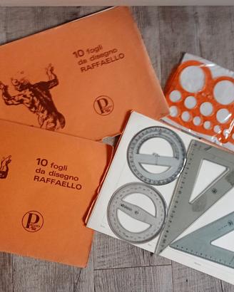 Set album disegno, squadre, goniometri, cerchiomet