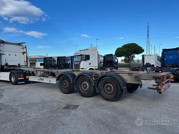 Porta-Container Fliegl allungabile, anno 2016