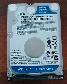 Hard disk Sata WD da 500 GB