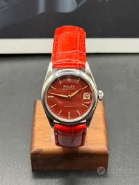 Rolex precision ref. 6466 dial rosso 31mm lady