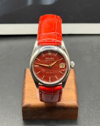 Rolex precision ref. 6466 dial rosso 31mm lady