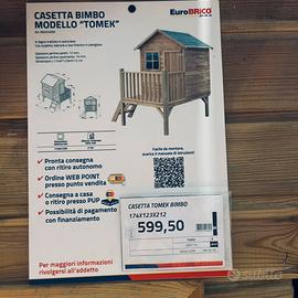 Casetta in legno per bambini