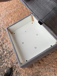 Pouf contenitore moderno grigio