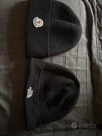 Berretto north face+ berretto moncler