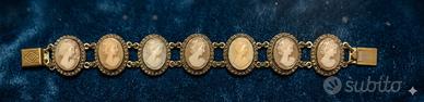 Splendido Bracciale Vintage con Cammei – Retró